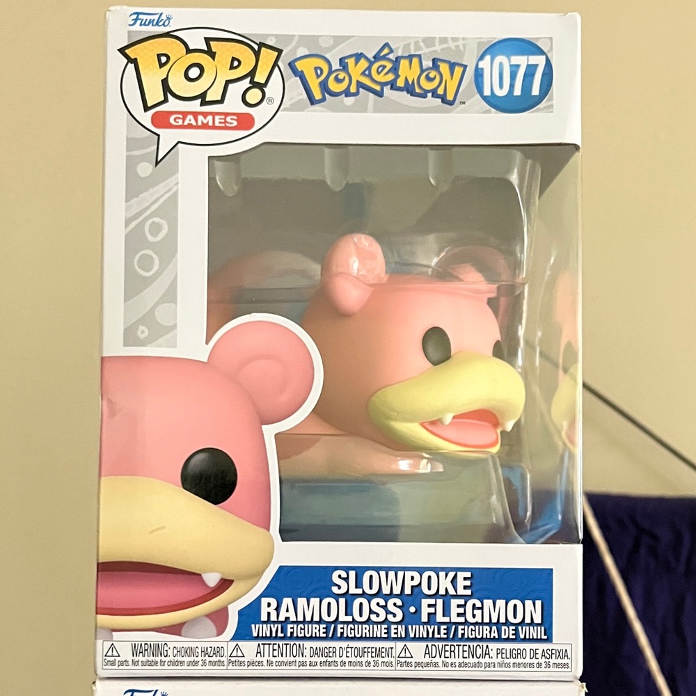 Funko Pop! Pokémon Slowpoke Pink Vinyl Figure